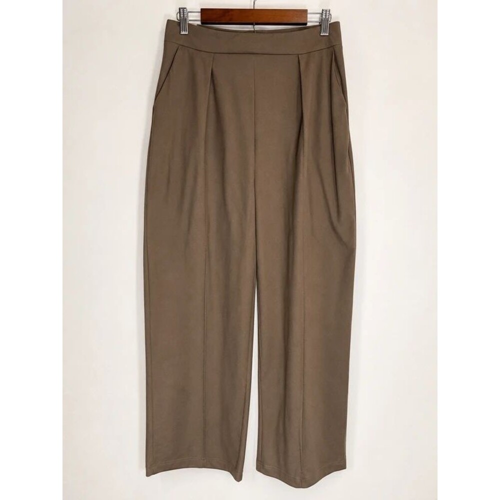 H&M Olive Wide Leg Trousers Medium